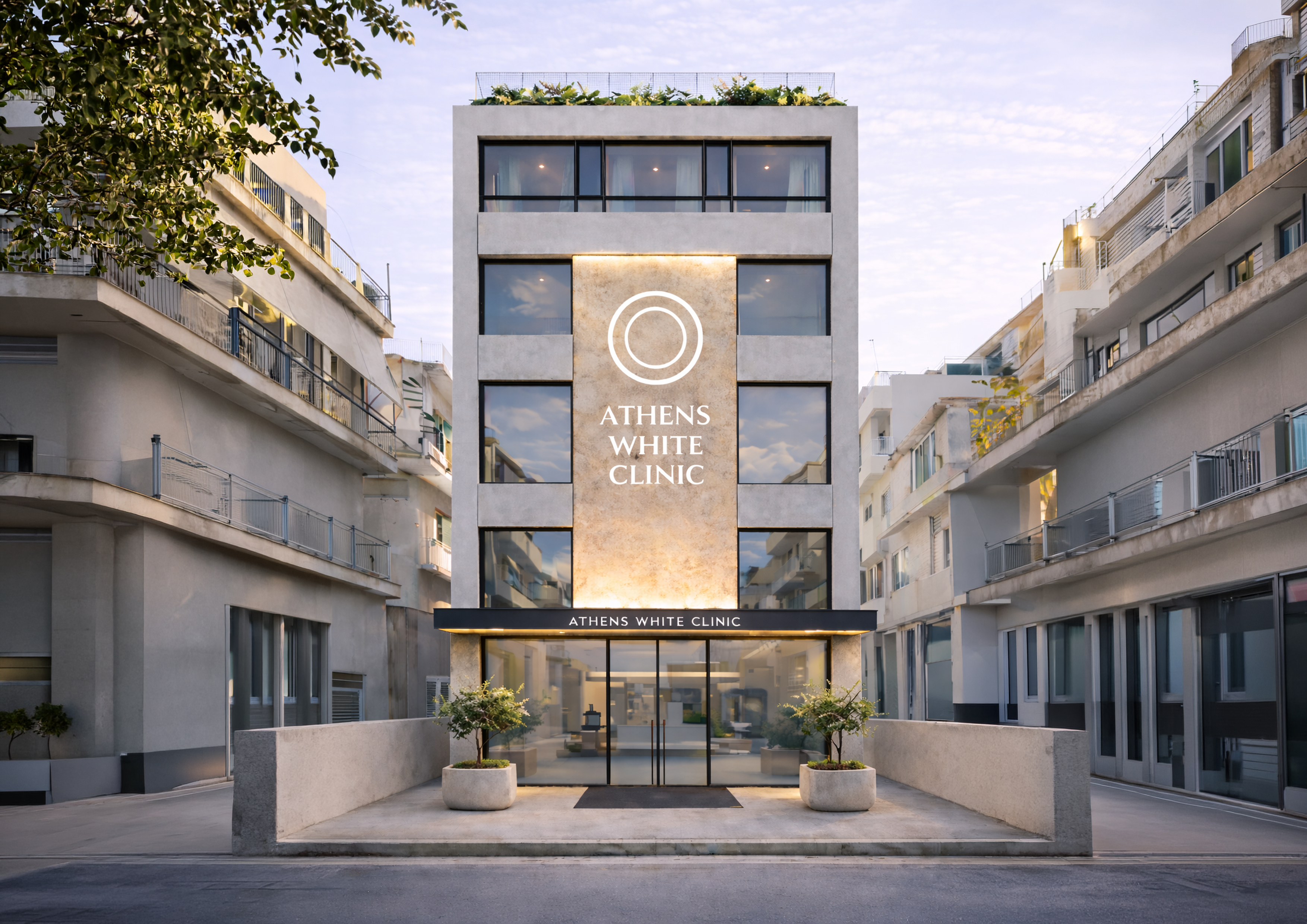 Athens White Clinic brand identity